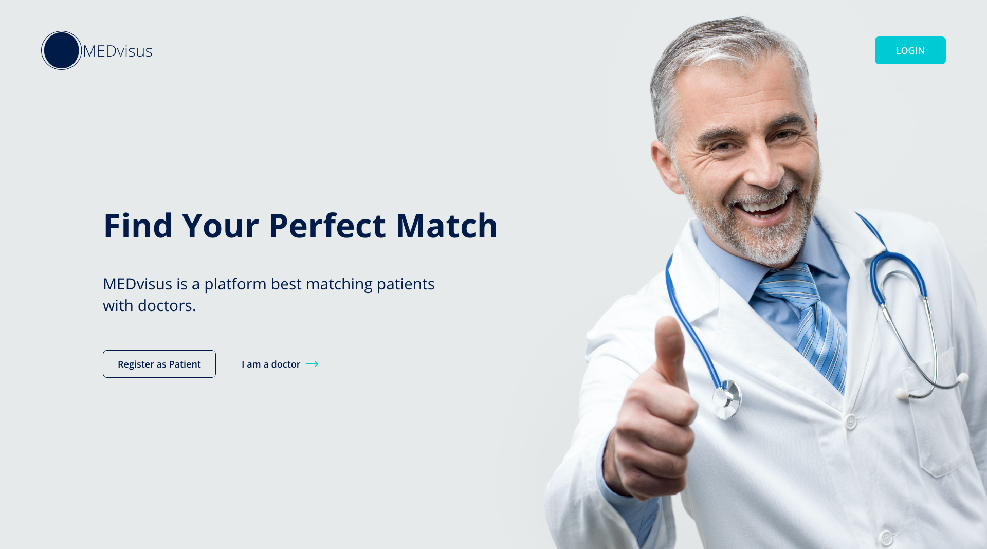 Online platform for matching patients and doctors - MEDvisus